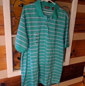 Brand New Izod men's polo shirt XL stripes